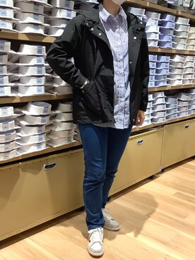 「BRICK HOUSE by TOKYO SHIRT」｜「アイテム（マウンテンパーカー）」を使った、BRICK HOUSE by Tokyo Shirts 秋田イオンモール店さん（レディース・162cm）の秋コーディネート