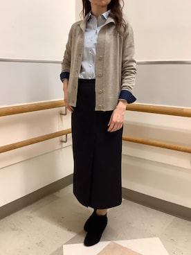 「高身長女子」｜BRICK HOUSE by Tokyo Shirts 秋田イオンモール店さん（レディース・165cm）の冬コーディネート