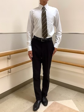 「アイテム（ネクタイ）」を使った、BRICK HOUSE by Tokyo Shirts 秋田イオンモール店さん（メンズ・184cm）の秋コーディネート