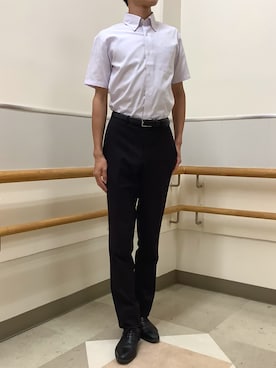 「アイテム（ビジネスシャツ）」を使った、BRICK HOUSE by Tokyo Shirts 秋田イオンモール店さん（メンズ・184cm）の夏コーディネート