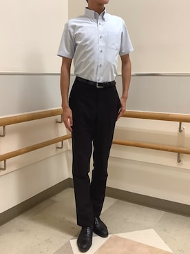 「アイテム（ビジネスシャツ）」を使った、BRICK HOUSE by Tokyo Shirts 秋田イオンモール店さん（メンズ・184cm）の夏コーディネート