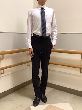 「アイテム（フォーマルスーツ/小物）」を使った、BRICK HOUSE by Tokyo Shirts 秋田イオンモール店さん（メンズ・184cm）の冬コーディネート