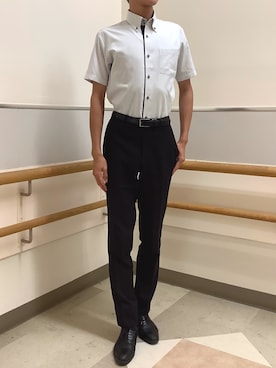 「アイテム（ビジネスシャツ）」を使った、BRICK HOUSE by Tokyo Shirts 秋田イオンモール店さん（メンズ・184cm）の夏コーディネート