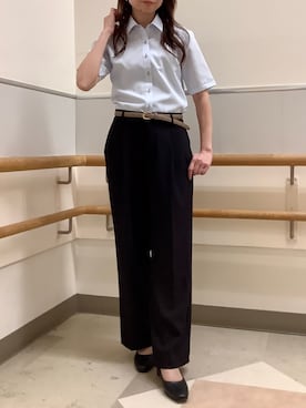 「東京シャツ」｜BRICK HOUSE by Tokyo Shirts 秋田イオンモール店さん（レディース・165cm）の春コーディネート