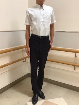 「アイテム（ビジネスシャツ）」を使った、BRICK HOUSE by Tokyo Shirts 秋田イオンモール店さん（メンズ・184cm）の夏コーディネート