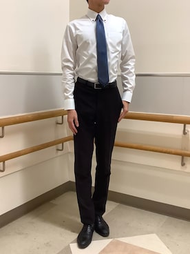 「アイテム（ネクタイ）」を使った、BRICK HOUSE by Tokyo Shirts 秋田イオンモール店さん（メンズ・185cm）の冬コーディネート