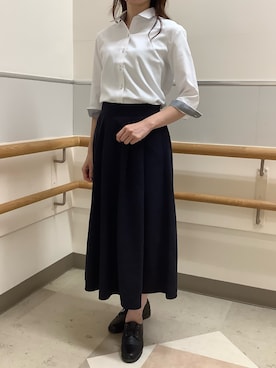 「アイテム（ビジネスシャツ）」を使った、BRICK HOUSE by Tokyo Shirts 秋田イオンモール店さん（レディース・165cm）の夏コーディネート