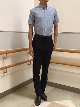「アイテム（ビジネスシャツ）」を使った、BRICK HOUSE by Tokyo Shirts 秋田イオンモール店さん（メンズ・184cm）の夏コーディネート