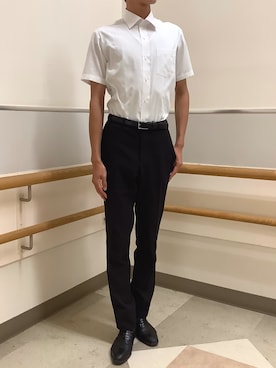 「アイテム（ビジネスシャツ）」を使った、BRICK HOUSE by Tokyo Shirts 秋田イオンモール店さん（メンズ・184cm）の夏コーディネート