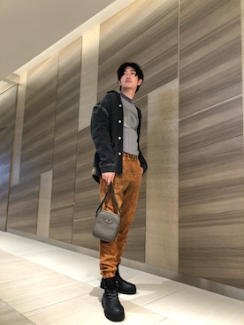 「DIESEL」｜「アイテム（ブーツ）」を使った、KAIさん（メンズ・178cm）の夏コーディネート