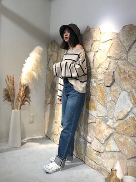 嶋津里美さん（レディース・161cm）の秋コーディネート