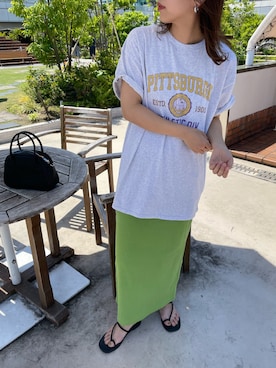 嶋津里美さん(レディース・161cm)の春コーディネート