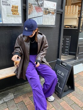 嶋津里美さん（レディース・161cm）の秋コーディネート