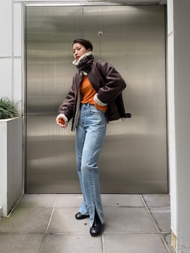 嶋津里美さん（レディース・161cm）の秋コーディネート