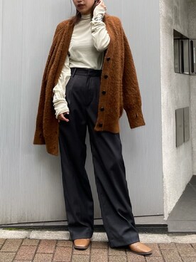 嶋津里美さん（レディース・161cm）の秋コーディネート