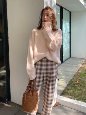 嶋津里美さん（レディース・161cm）の秋コーディネート