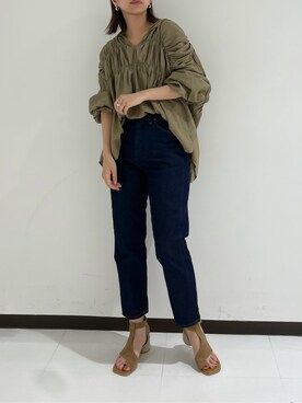 嶋津里美さん（レディース・161cm）の春コーディネート