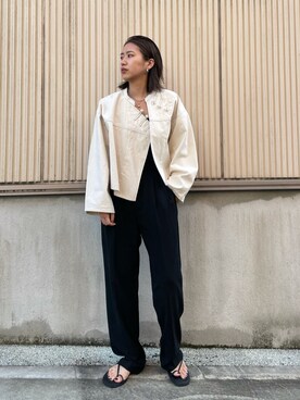 嶋津里美さん（レディース・161cm）の春コーディネート