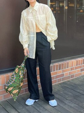 嶋津里美さん（レディース・161cm）の春コーディネート