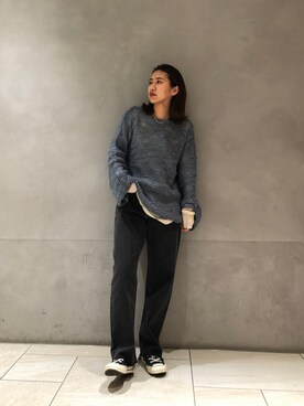 嶋津里美さん（レディース・161cm）の秋コーディネート