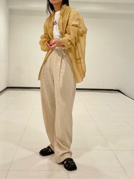 嶋津里美さん（レディース・161cm）の夏コーディネート