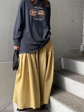 嶋津里美さん（レディース・161cm）の夏コーディネート