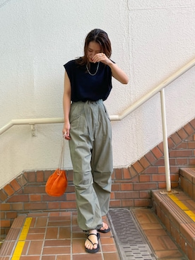 嶋津里美さん（レディース・161cm）の春コーディネート