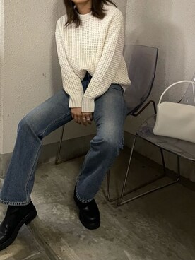 嶋津里美さん(レディース・161cm)の秋コーディネート