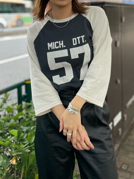 嶋津里美さん（レディース・161cm）の夏コーディネート