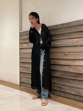 嶋津里美さん（レディース・161cm）の夏コーディネート