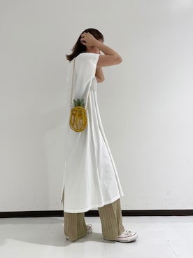 嶋津里美さん（レディース・161cm）の夏コーディネート