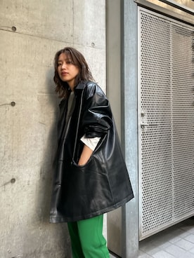 嶋津里美さん(レディース・161cm)の秋コーディネート