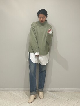 嶋津里美さん（レディース・161cm）の冬コーディネート