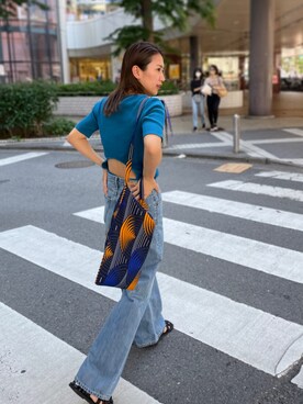 嶋津里美さん（レディース・161cm）の夏コーディネート