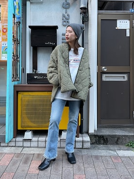 嶋津里美さん（レディース・161cm）の夏コーディネート