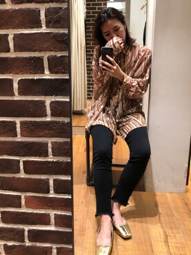 嶋津里美さん（レディース・161cm）の夏コーディネート