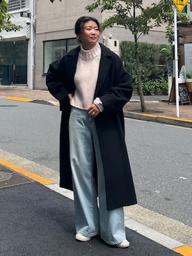 「Ungrid（アングリッド）のアイテム（その他アウター）」を使った、浅野永光莉さん（レディース・163cm）の秋コーディネート