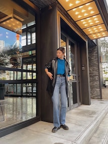 ungrid フェイクレザービッグブルゾン Ungrid（アングリッド）の「フェイクレザービッグブルゾン