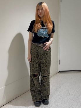 「Dr. Martens（ドクターマーチン）のアイテム」を使った、AKICAさん（レディース・161cm）の夏コーディネート