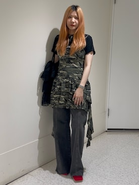 「jouetie（ジュエティ）のアイテム」を使った、AKICAさん（レディース・161cm）の夏コーディネート