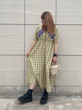 「アイテム（ワンピース、その他）」を使った、AKICAさん（レディース・161cm）の夏コーディネート