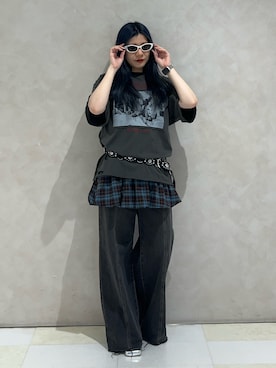 「アイテム（パンプス）」を使った、AKICAさん（レディース・161cm）の夏コーディネート