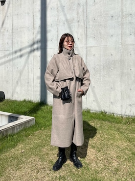 「Thevon（ゼボン）のアイテム（その他アウター）」を使った、sakuraさん（レディース・162cm）の秋コーディネート