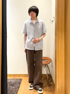 「SHIPS（シップス）のアイテム」を使った、阪口さん（メンズ・180cm）の夏コーディネート