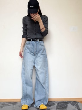 「アイテム（帽子）」を使った、ratataさん（レディース・169cm）の秋コーディネート