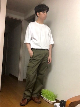 「Lee（リー）のアイテム」を使った、Shintaさん（メンズ・169cm）の夏コーディネート