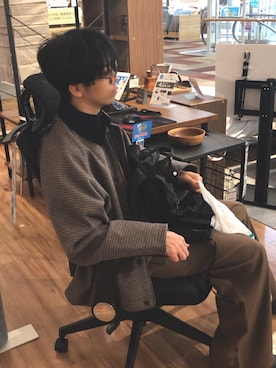「アイテム（バッグ）」を使った、Shintaさん（メンズ・169cm）の夏コーディネート