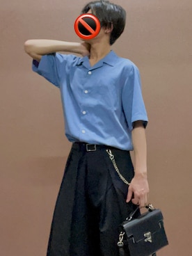 「ADRER（アドラー）のアイテム（バッグ）」を使った、星野銀さん（メンズ・171cm）の夏コーディネート