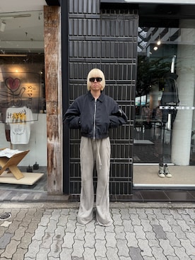 「アイテム（ブルゾン）」を使った、しゅんさん（メンズ・180cm）の秋コーディネート