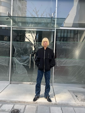 「DANKE SCHON（ダンケシェーン）のアイテム（MA-1）」を使った、しゅんさん（メンズ・180cm）の春コーディネート